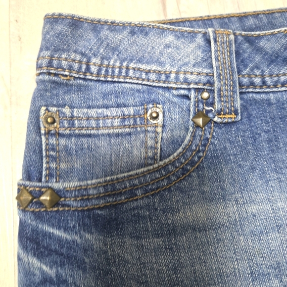 RUE 21 WOMENS JEANS SKIRT SIZE 9/10 - Picture 6 of 14